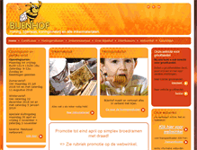 Tablet Screenshot of bijenhof.com
